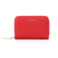 Champs Iconic Palm Wallet - Red-RFID Blocking Card Holder