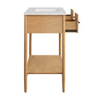 Modway Zaire 48" Single Sink Bathroom Vanity - Natural/White-9