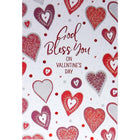 Mill Brook Studio Valentine's Day Greeting Cards & Envelopes - 5-3/8" x 7-3/4" - Religious - God Bless - 18 Pack-Premium quality greeting cards