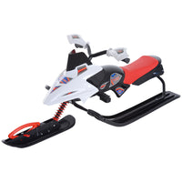 Soozier Kids GT Snow Racer Sled with Padded Rubber Seat - Multi-coloured-Snow racer with solid material in modern and fashionable design 