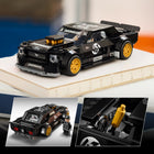 LEGO Speed Champions Ken Block's '65 Ford Mustang Hoonicorn V1-Authentic details include exposed velocity stacks on the hood and custom wheels