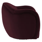 Modway Compose Performance Velvet Swivel Armchair - Mulberry-Subtle Contour Stitching
