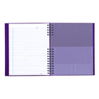 Blueline NotePro Ruled Notebook - 10-3/4" L x 8-1/2" W - Grape - 300 Pages-Blue ruling with margin