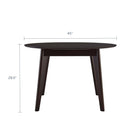 Modway Vision 45" Round Dining Table - Cappuccino-Mid-Century Modern Style