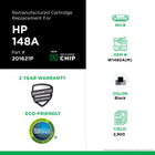 CIG W1480A HP148A Remanufactured MICR Toner Cartridge (New Chip) - Standard Yield - Black-Page Yield: 2900