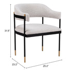 Zuo Zadar Dining Chair - Misty Grey-6