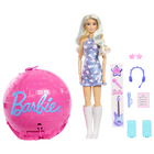 Barbie Roll and Reveal Pop Star Doll-​Press or roll the ball to reveal Barbie in motion