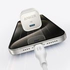 Anker Nano 30W USB-C Wall Charger - 3' Braided Cable - White-Advanced Safety Features: Equipped with a Dynamic Temperature Sensor (ActiveShield) for active temperature monitoring, and a Power Tuner Chip that adjusts power output to protect your connected device