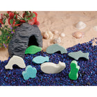 Yellow Door Little Lands Ocean 8-Piece Set-Made from a durable stone mix, they are tough enough to be used in water and sand, making them perfect for outdoor small world play.