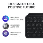 Logitech MX Keys S Wireless Keyboard - Black-Hand proximity sensors that turn the backlighting on, ambient light sensors that adjust backlight brightness