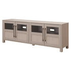 Hudson&Canal Holbrook TV Stand for TV's up to 75" - Alder White-The top has a weight capacity of 75lbs, lower shelves can hold 25lbs each
