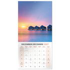 Mead 2027 Decorative Wall Calendar - 12" x 12" - Paradise - Bilingual-Printed on quality paper for clarity and durability throughout the year