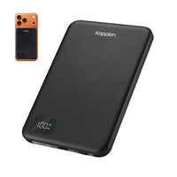 Kopplen 15W Thin Magnetic Power Bank with Digital Display-Supporting up to 15W wireless charging, it powers compatible smartphones and earbuds without the hassle of cables