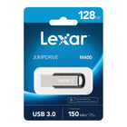 Lexar JumpDrive M400 USB Flash Drive - 128GB - Black-Support backward compatible with USB 2.0 interface