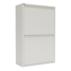 Ceha Canada CK 2-Door Multipurpose Metal Storage Cabinet - 24" W - White-ORGANIZE YOUR SPACE: This metal tilt-out cabinet with hideaway drawer organizes bathrooms, kids' rooms, kitchens, or pantries. Multiple compartments and handles keep items accessible and clutter-free