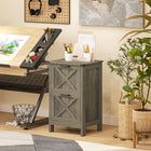 HOMCOM 2-Drawer Letter/A4 Filing Cabinet - Grey Wash-Particleboard frame supports up to 77 lb (35 kg), providing durability and strength
