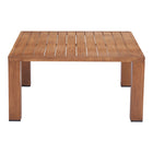 Zuo Regels Coffee Table - Natural-Faux Wood Aluminum square shape tabletop