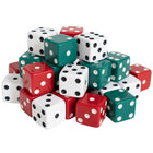 Learning Advantage Dot Dice - 36 Dice per Pack - Red/Green/White - 3 Pack-Use for themed decorations, novelty gifts, birthday party favours, DIY art projects, crafts toy accessories and more!