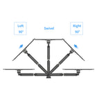 ShoppingAll Pneumatic Gas Spring Single Monitor Wall Mount - Black-Comes with a VESA plate adapter which extends the VESA mounting compatibility to 75mm x75mm, 100mm x 100mm, 200mm x 100mm and 200mm x 200mm