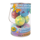 Crayola 8-Piece Bath Bomb Bucket - Scented-This bucket features 8 vibrant, scented bath bombs that fizz and dissolve to reveal a rainbow of colours, making every bath a playful and relaxing experience