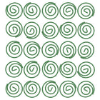 JAM Paper Circular Paper Clips - Round - Green - 50 Pack-These colourful paperclips are great for organizing papers at home, school, or the office