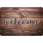 Ashley Productions The Original Fun Mat Welcome Mat - 15.5" x 23.5" - Rustic Wood Welcome-Measurement & Design: The Rustic Wood Welcome Mat measures 15.5" x 23.5".
