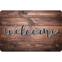 Ashley Productions The Original Fun Mat Welcome Mat - 15.5" x 23.5" - Rustic Wood Welcome-Measurement & Design: The Rustic Wood Welcome Mat measures 15.5" x 23.5".
