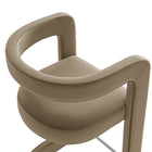 Modway Winslow Performance Velvet Bar Stool - Taupe-8