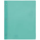 Staples 3-Prong Fastener Poly Report Cover - Aqua-3-Prong Fastener