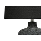 Monarch Specialties 24" H Contemporary Table Lamp - Black Ceramic / Black Shade-Minor assembly is required with illustrated instructions included. confidently designed using durable materials, this lamp is backed with 2-year limited warranty against manufacturer's defects for your satisfaction