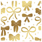 Rosedale Metallic Wrapping Paper - 30" W x 144" L - Ribbon-Ribbon and Bow Design