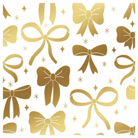 Rosedale Metallic Wrapping Paper - 30" W x 144" L - Ribbon-Ribbon and Bow Design