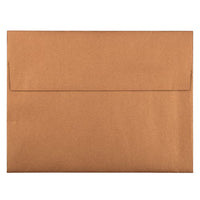 JAM Paper A2 Metallic Invitation Envelopes - 4.375" x 5.75" - Stardream Copper - 25 Pack -Colour: Stardream Copper