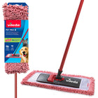 Vileda Pet Pro Microfibre Hair & Dust Mop Refill - Pink-Designed for dry or damp use, giving pet parents flexibility for quick daily hair pickup or light refreshes as needed