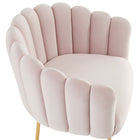 Modway Sanna Channel Tufted Performance Velvet Armchair - Pink-Dense Foam Padding