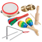 Melissa & Doug Band-in-a-Box Clap! Clang! Tap! - 10-Piece Musical Instrument Set-8