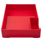 Jam Paper Stackable Half Desk Trays - Red-Size: #14 Open End (5 x 11.5 inches)