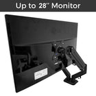 MotionGrey Single Monitor Arm Stand - VESA Desk Mount for Up to 28" Screens - Black-5
