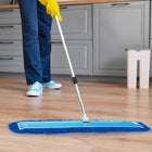 Gritt Commercial Microfiber Looped Dust Mop Pad Head - 60" x 5" - Blue-Machine Washable