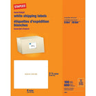Staples White Shipping Labels for Inkjet/Laser Printers - 4" x 3-1/3" - 600 Pack-Create customized labels for addressing and shipping