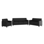 Flash Furniture Hercules Diplomat Wood Reception Sets, Black (BT827SETBK)-Contemporary Reception Set