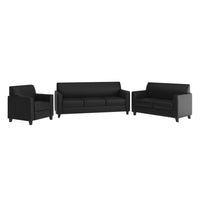 Flash Furniture Hercules Diplomat Wood Reception Sets, Black (BT827SETBK)-Contemporary Reception Set