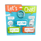 Open The Joy Let's Chat! Portable Conversation Cards - English Version-Ideal for dinnertime chats, bedtime chats or car journeys