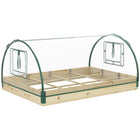 Outsunny 12-Pocket Raised Garden Bed with Greenhouse - Roll Up Windows - 4' x 3' x 2'-Has the benefits of both a raised garden bed and a greenhouse
