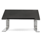 Startech Heavy Duty Adjustable Laptop Stand - Black/Silver-Raised lip (0.5” / 12.7 mm high) on front edge helps prevent your laptop from sliding off