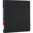 Staples Heavy-Duty Binder with D-Rings - 1" - Black-One-Touch Rings open and close with ease