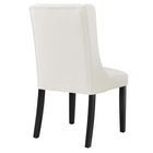 Modway Baronet Performance Velvet Dining Chairs - White - 2 Pack-Assembly Required
