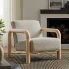 Modway Sereno Boucle Accent Chair - Marble Oak-Dense Foam Padding