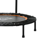 Soozier 40" Foldable Rebounder Trampoline for Adult - Orange-Foam handlebar and rubber foot sleeves, ensuring safety and comfort when exercising 