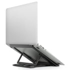 ShoppingAll Aluminum Portable Foldable Laptop Support Stand - Dark Grey-Lightweight, foldable aluminum alloy for easy travel and storage